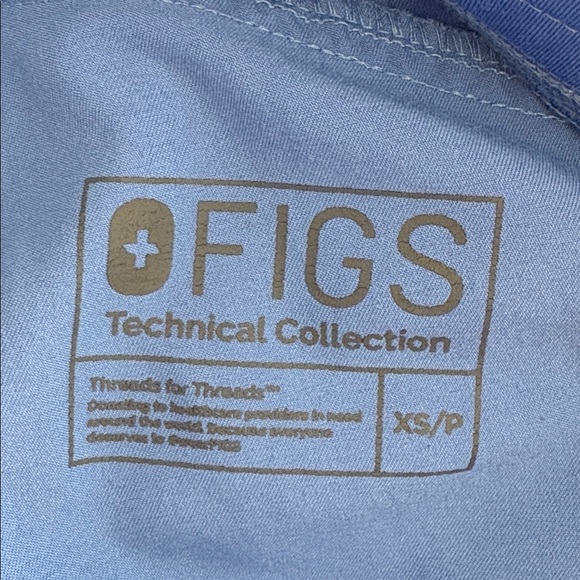 FIGS Kade Cargo Scrub Pants Ceil Blue PO 1569 Size XS/P - Picture 4 of 11